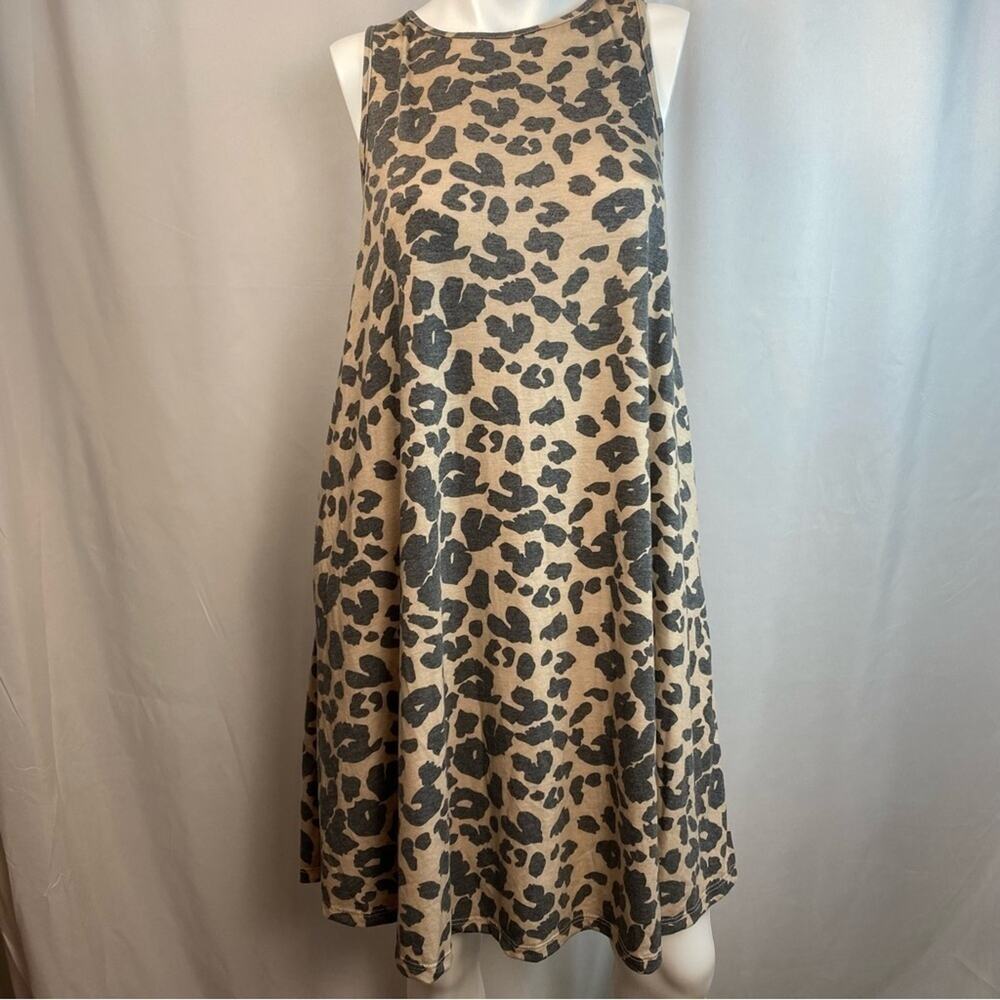 Bombom Dress Cheetah Small Sleeveless Animal Print Mob Wife‎ Oversized